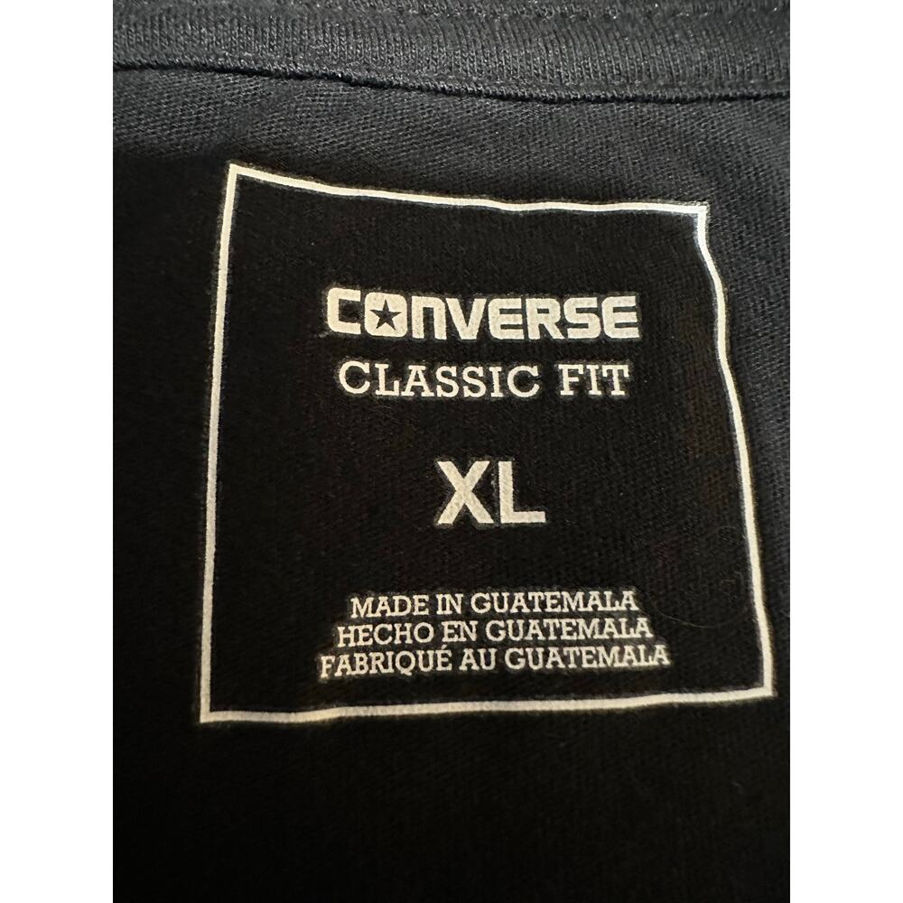 NEW Converse Black/Black Glitter LogoT-Shirt Size: Womens XL - Picture 2 of 2